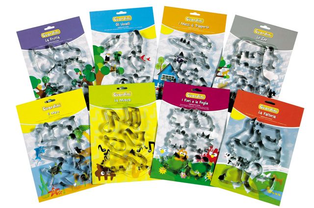 Assortimento di tagliabiscotti metallici Guardini