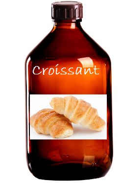 Flacone di aroma al croissant per preparazioni di pasticceria